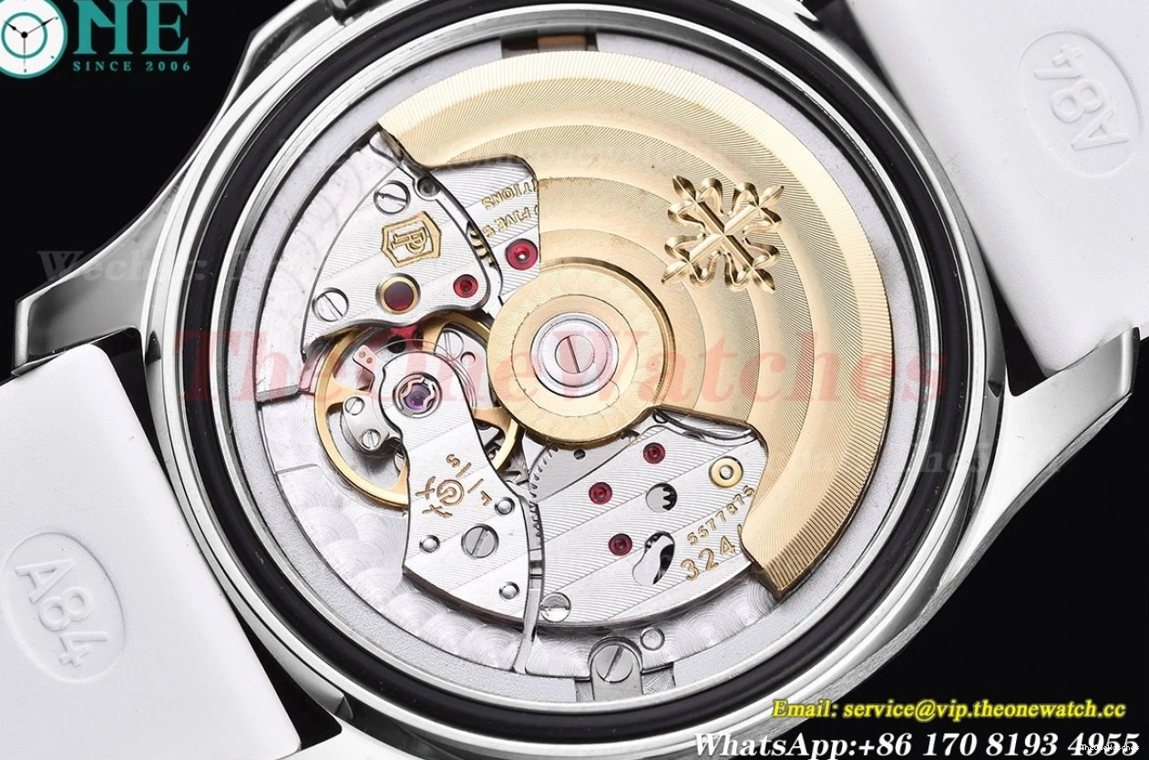 PPF Dial Aquanaut RU 35.6mm White SS A324 Ladies Dia 0523